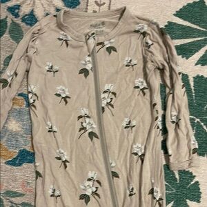 Kyte Baby Floral Baby Onesie with Zipper